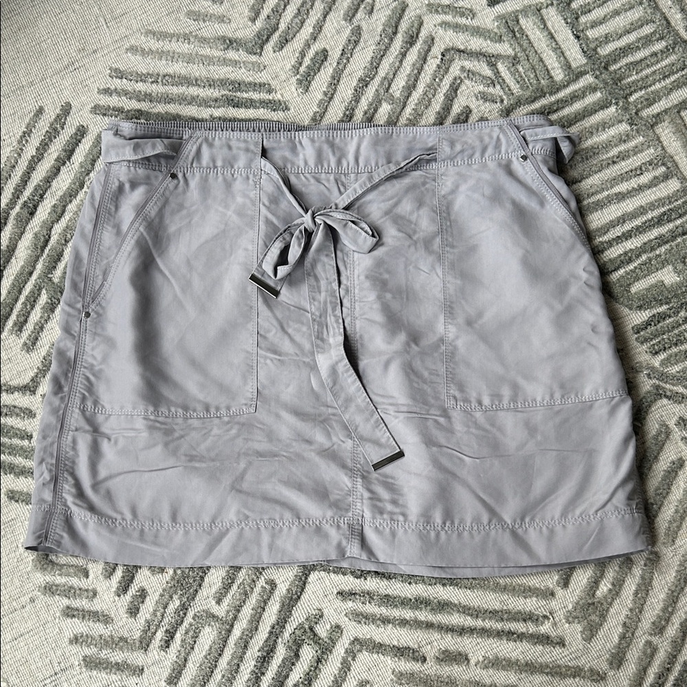 White House Black Market Light Gray Skirt